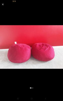 Two Red Bean bags