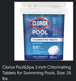 Cloroxpool Chlorinating Tablets Pool And Spa 35lb