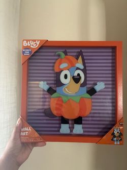 Bluey Halloween wall art