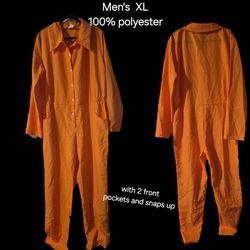 Halloween prison/jail jumpsuit unisex costume