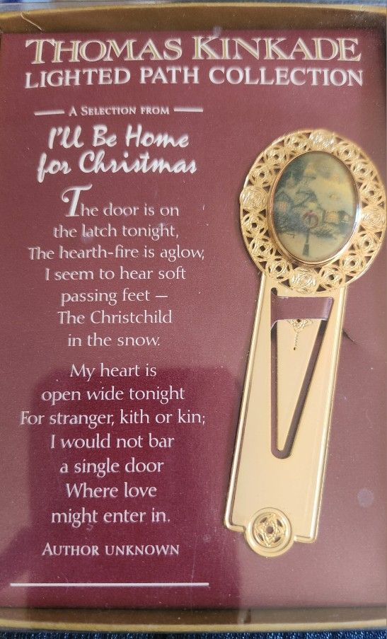 Thomas Kinkade 1997 Never Used Book Mark