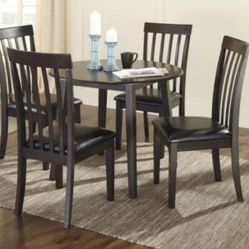 Hammis Dining Drop Leaf Table + 4 Chair FAST Delivery


