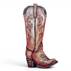 Cowboy boot prop cutout birthday baby shower