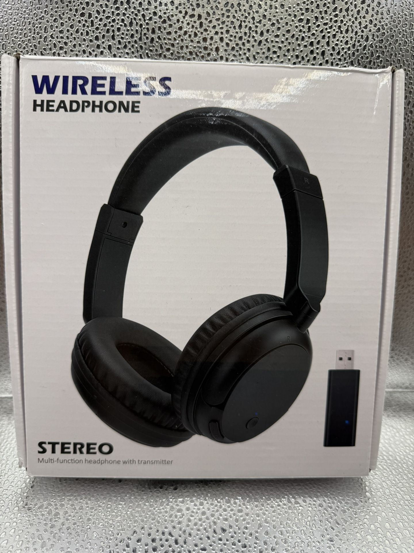 Wireless Bluetooth Headphones for TV, HiFi Stereo Soft Earmuffs black