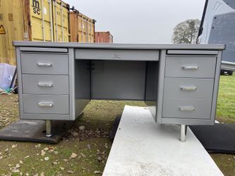Vintage Mid Century Modern Steelcase Desk
