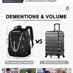 Mogplof Large Laptop Backpack, Silver, Unisex