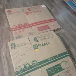 19 moving boxes