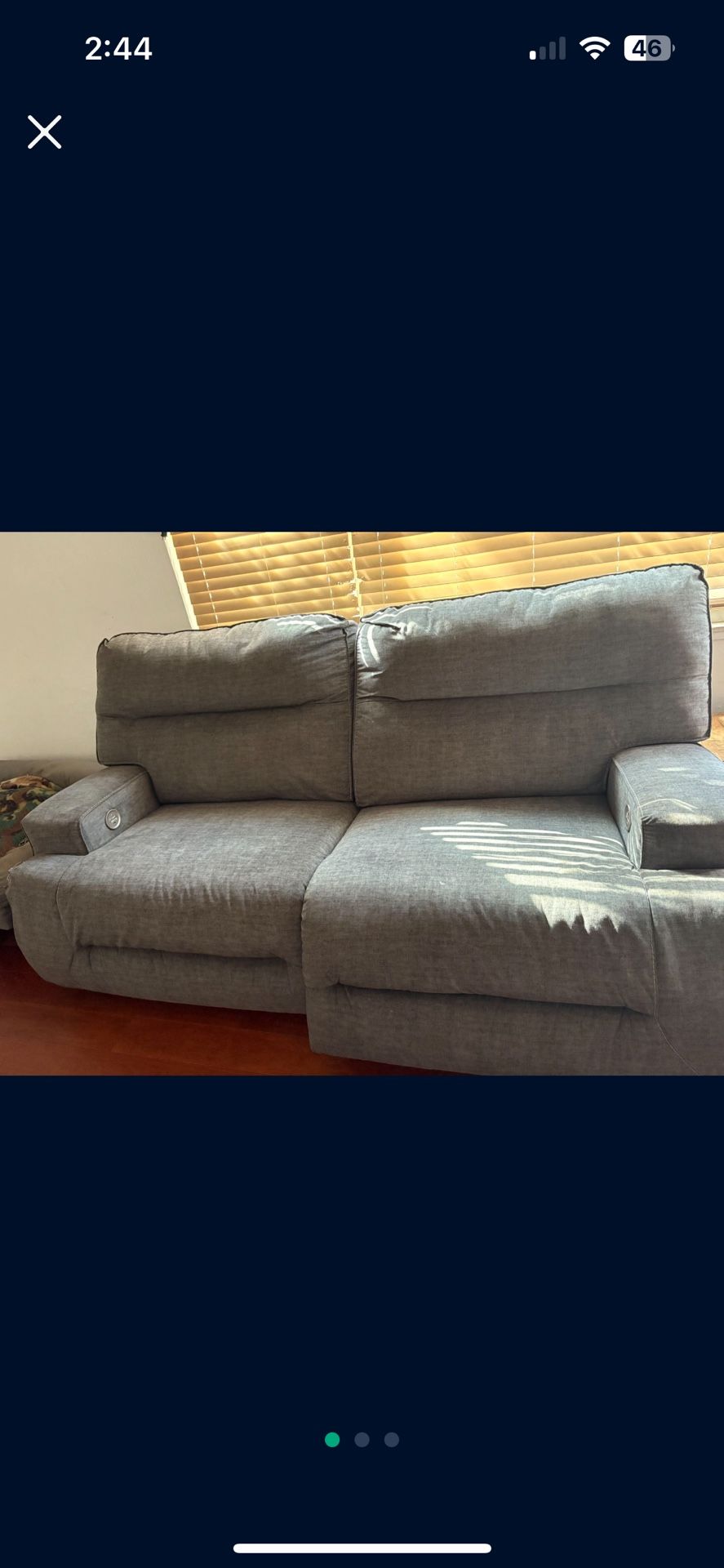 Recliner Couches (electric with Charging Ports)