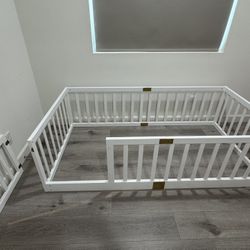 Wooden Toddler Montessori Twin Bed Frame