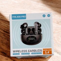 Wireless Earbuds, Bluetooth 5.4 Headphones 40HrsLED，Power Display, Playtime Deep Bass Stereo in-Ear Earbud, Call Noise Canceling Headphones with Mic, 