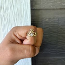 10k gold heart ring