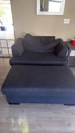 Couch and ottoman
