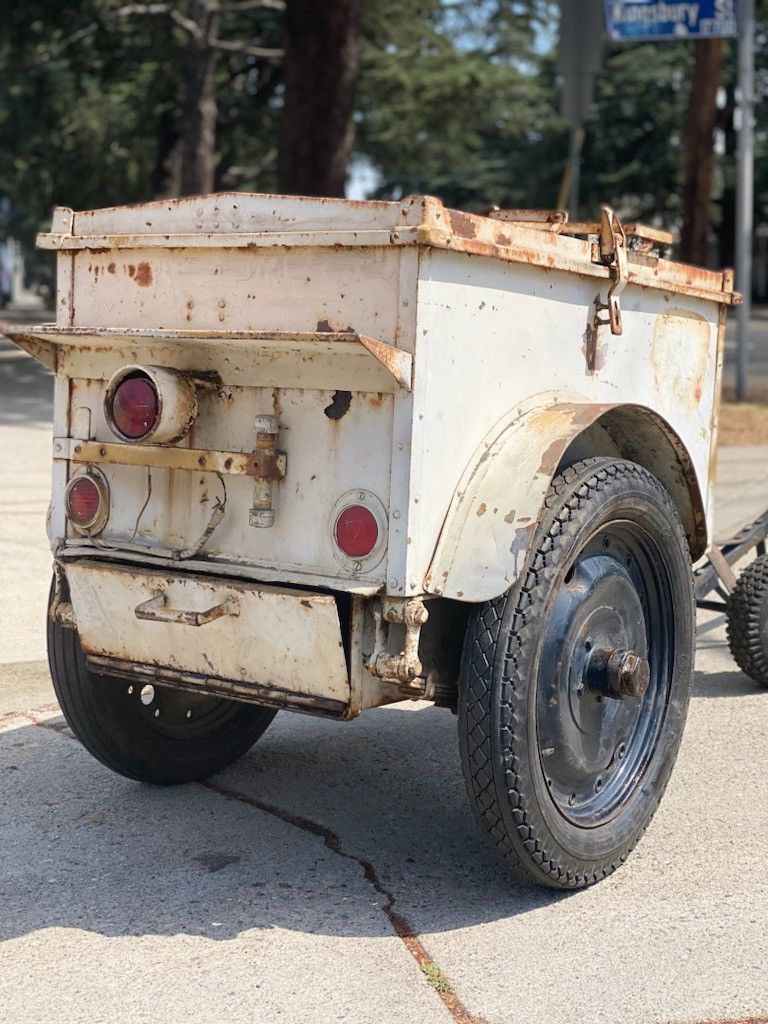 Vintage 1940s Utility Trailer K38 Overlander Camping Trailer Classic Military