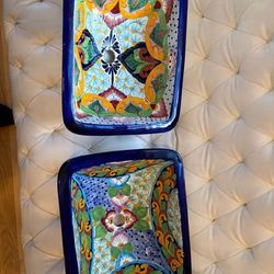 Hand painted Mexican sink