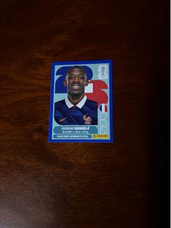 Ousmane Dembele Blue Border WC26 Sticker