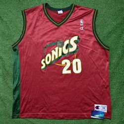 Vintage Seattle SuperSonics Gary Payton Alternate Champion Jersey X-Large Great Condition