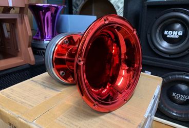 New Kong Audio 4 Bolt Compression Driver + High Gloss Red Waveguide Lens $80 Each