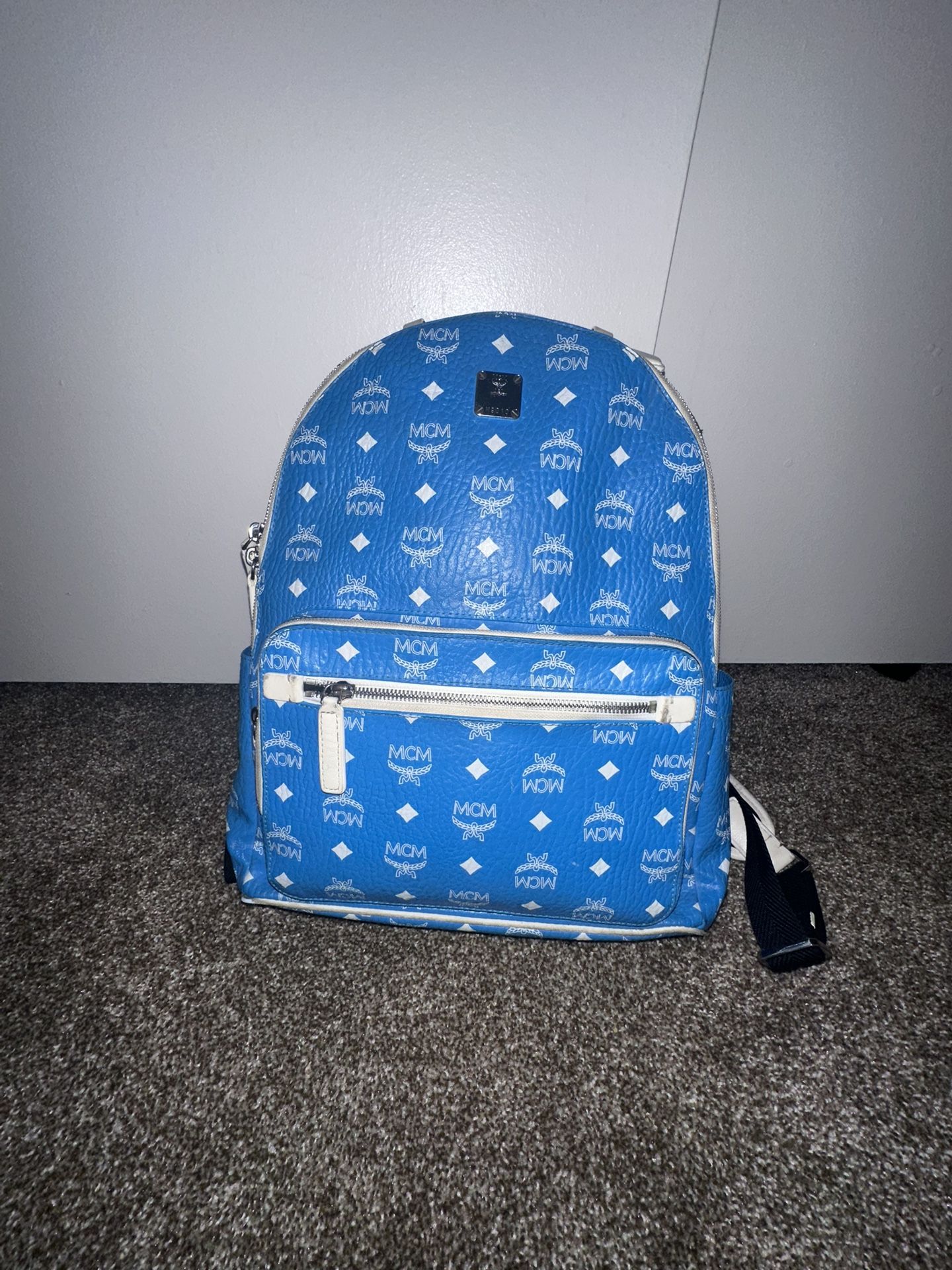 Mcm Backpack (baby blue)