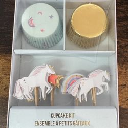New Unicorn Cupcake Accessories Baking Kit Just $3 