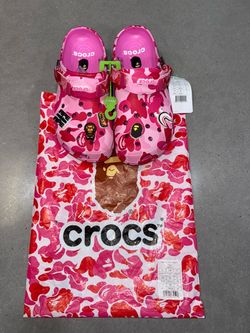 BAPE x Crocs Classic Clog Pink Camo
