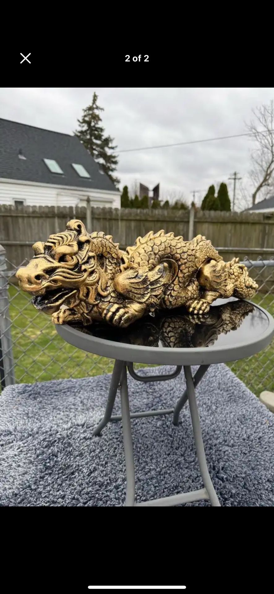 The Golden Dragon Statue