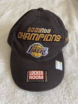 NEW RARE 2001 LOS ANGELES LAKERS NBA CHAMPIONS OFFICIAL LOCKER ROOM CAP