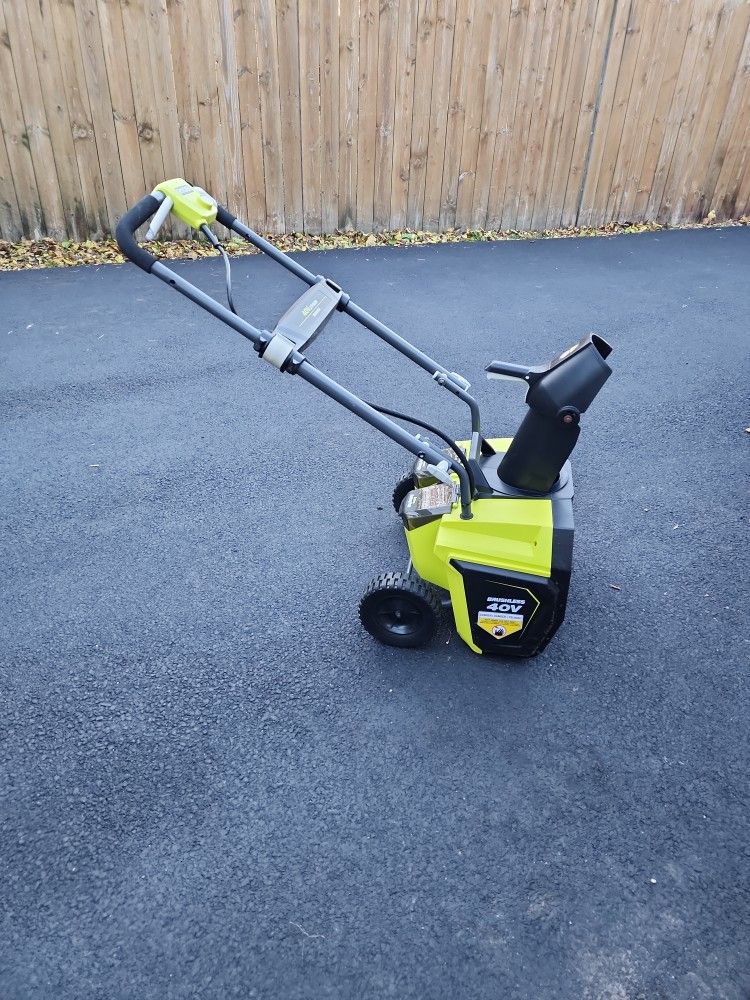 Ryobi 40v Snow Blower. No Battery.