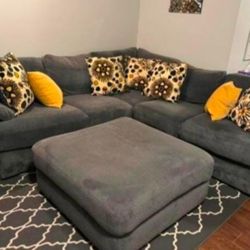 Family Sectional Couch  Ottoman Upgrade