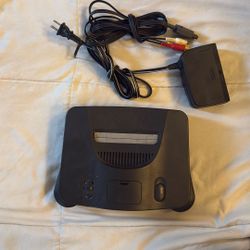 Nintendo 64 Consul With Power And AV Cables, Expansion Pack