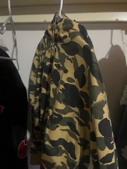 Yellow and green Bape Zipup Jacket