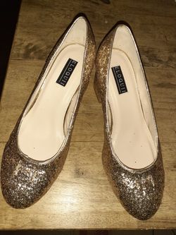 Gold Glitter Eloquii Shoes