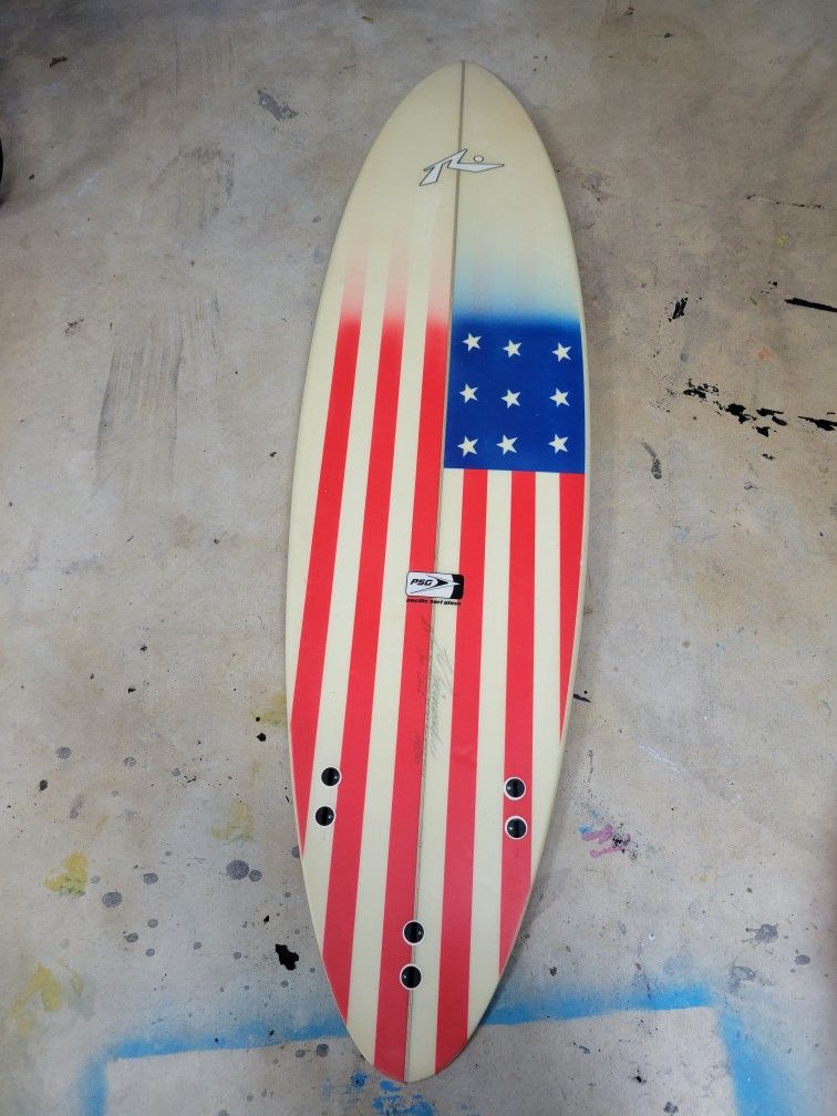 6'6 Rusty Surfboard