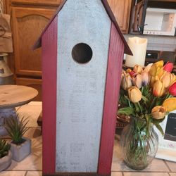 Tall Rustic Birdhouse