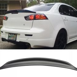 Fits 08-17 Mitsubishi Lancer EVO X 10 MR GSR JDM Duckbill RS ABS Trunk Spoiler