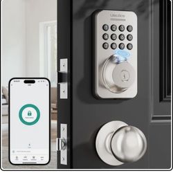 Fingerprint Keypad Deadbolt with handle $65