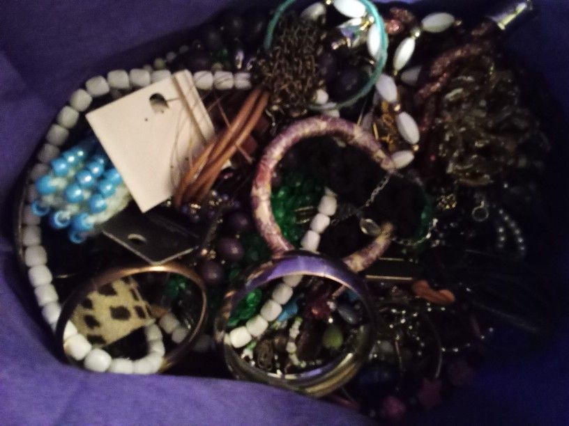 Canvas Bag Of Jewelry