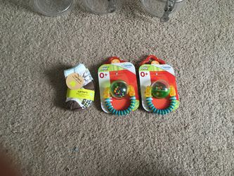 Baby toys and socks