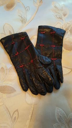 100% cashmere leather ladies glove