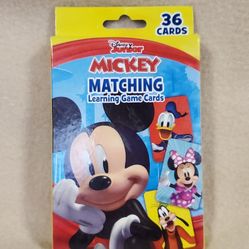 Disney junior mickey matching learning game cards
