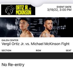 Ortiz Fight Tickets