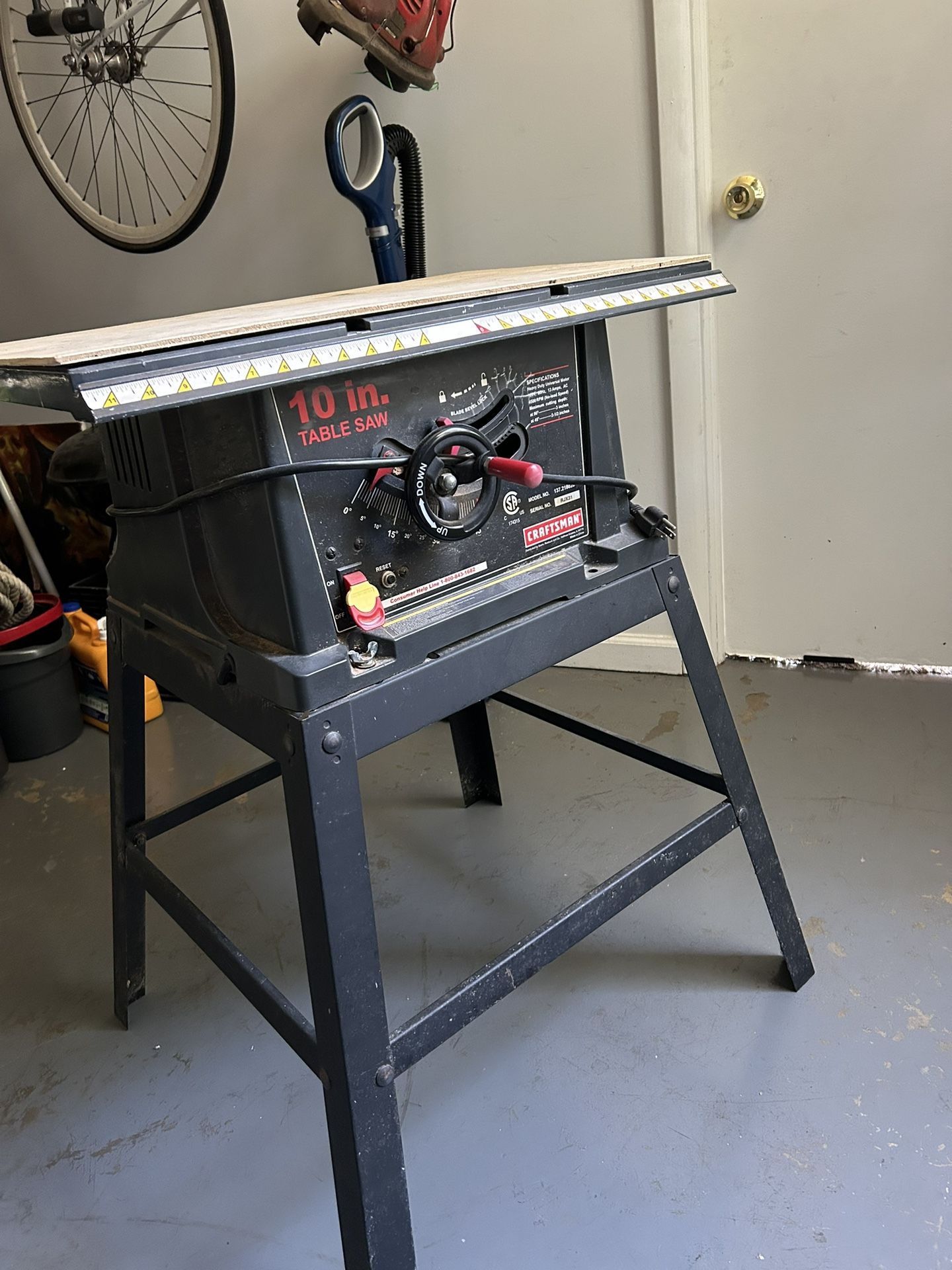 Craftsman Table Saw 10”