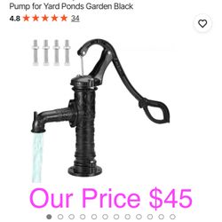 Antique Hand Water Pump