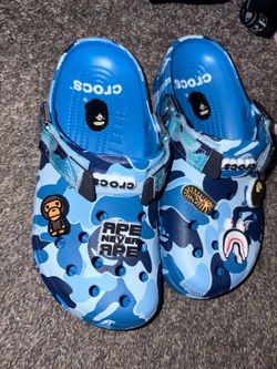 Bape crocs 2 pairs