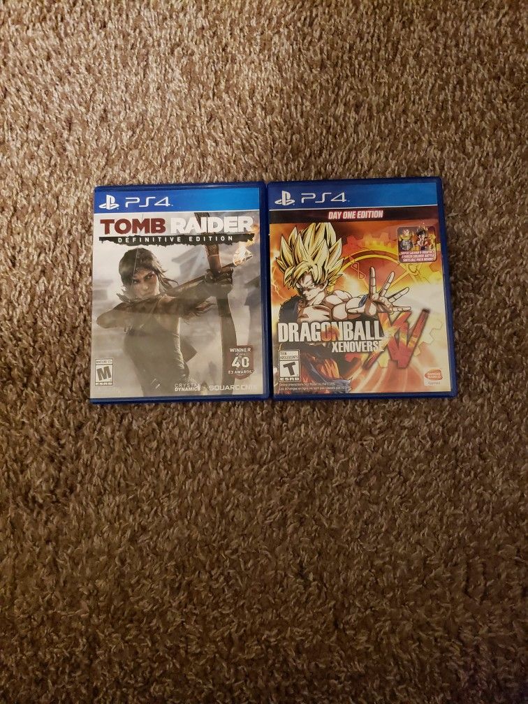 Ps 4 tomb raider & dragonball