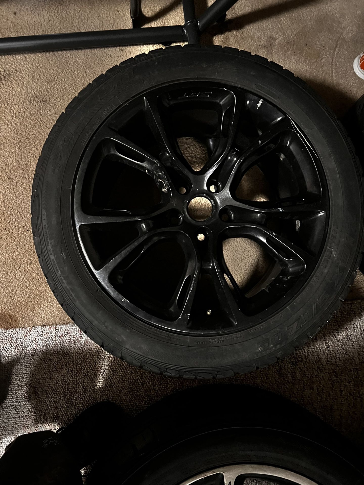 Set Of 4 Srt8 Rims And Tires Black 