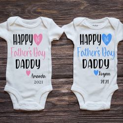 Happy 1st Fathers Day Onesies