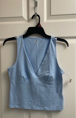 Brand new Juniors light blue sleeveless top size M