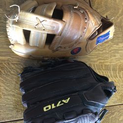 Left handed Baseball Mitts J