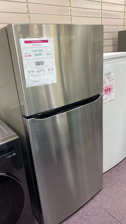 LG 30 in. W 20 cu. ft. Top Freezer Refrigerator w/ Multi-Air Flow and Reversible Door in Stainless Steel, ENERGY STAR