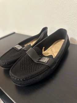 Daisy Fuentes Black Knit Comfort Loafers / Flats – Women’s 9W